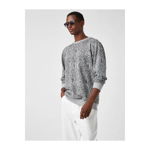 Koton Sweatshirt - Gray - Relaxed fit