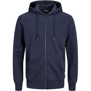 Jack&Jones PLUS Pánska mikina JJEBASIC SWEAT ZIP 12182493 Navy Blazer XXL