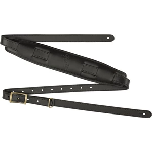 Fender Mustang Saddle Strap Long Black Sangle pour guitare Noir