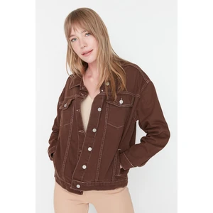 Trendyol Jacket - Brown - Regular fit