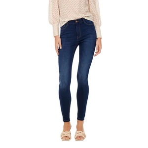 Jacqueline de Yong Dámské džíny JDYMOLLY Skinny Fit 15275628 Dark Blue Denim M/30