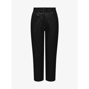 Black Leatherette Pants ONLY Idina - Women