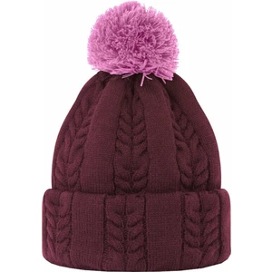 Footjoy Womens Cable Knit Bobble Fig/Pink UNI Bonnet