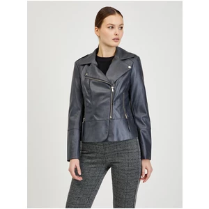 Black Women's Leatherette Jacket ORSAY - Womens