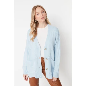 Trendyol Cardigan - Blue - Regular fit