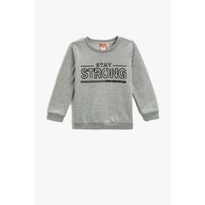 Koton Sweatshirt - Gray - Regular fit