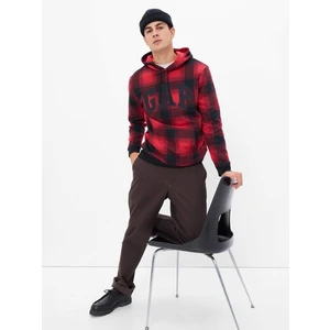 Checkered sweatshirt with GAP logo - Men