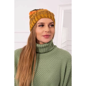Čepice s fleecem Dolores K303 hořčicová+oranžová+zelená