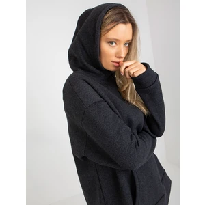 Graphite Oversize Kangaroo Sweatshirt