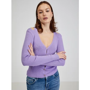 Purple Ladies Cardigan with Necklines ORSAY - Women