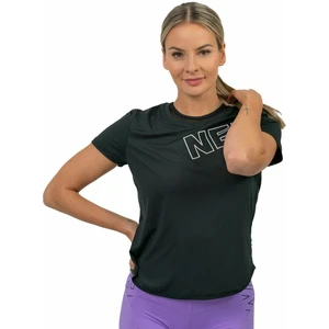 Nebbia FIT Activewear Functional T-shirt with Short Sleeves Black L