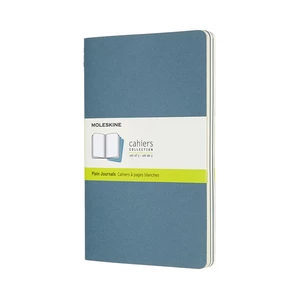 Moleskine Sešity 3 ks modré L, čisté