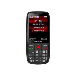 Aligator A890 GPS Senior, Dual SIM, fekete