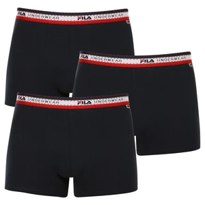 3PACK Men's Boxers Fila dark blue