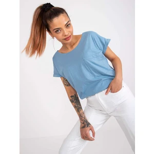 Blouse blue Mayflies 1001.steel blue