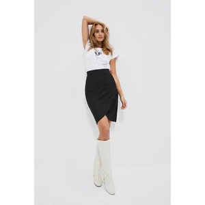 Pencil skirt with slit