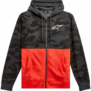 Alpinestars Camo Block Hood Charcoal Heather/Warm Red M Sweat