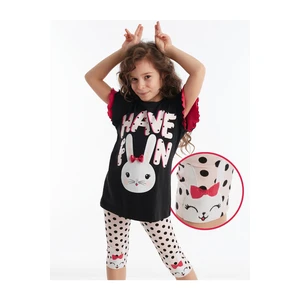 Denokids Bunny Fun Girls Leggings Set