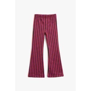 Koton Girls' Purple Patterned Pants