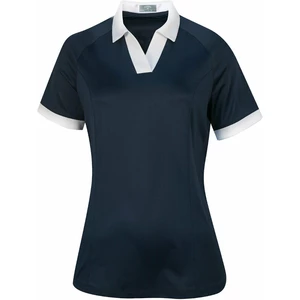 Callaway Womens Short Sleeve V-Placket Colourblock Polo Peacoat XS