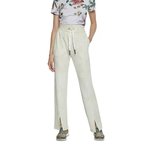 Desigual Pant Pintuck Camo Cream Sweatpants - Women