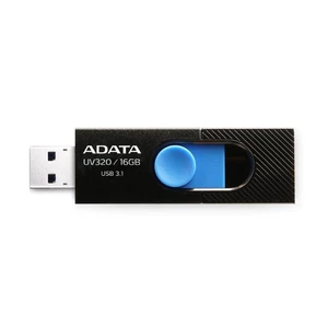 USB kulcs A-DATA UV320, 16GB, USB 3.1 - sebesség 80 MB/s, Black (AUV320-16G-RBKBL)