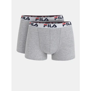 FILA Boxerky 2 ks Šedá