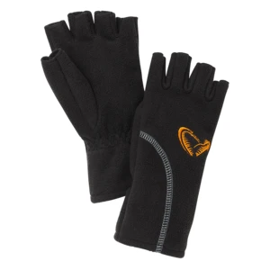 Savage gear rukavice wind pro half finger black - xl