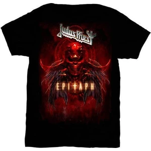 Judas Priest Tričko Epitaph Red Horns Pánské Black L