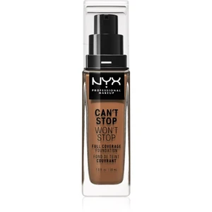 NYX Professional Makeup Can't Stop Won't Stop Full Coverage Foundation vysoko krycí make-up odtieň Warm Caramel 30 ml