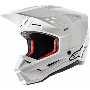 Alpinestars S-M5 Solid Helmet White Glossy L Helm