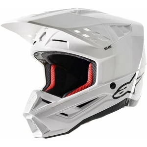 Alpinestars S-M5 Solid Helmet White Glossy L Přilba