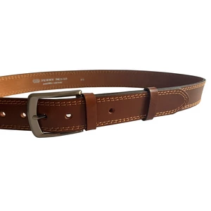 Penny Belts Pánsky kožený opasok Jeans 38/2 48 Brown 115 cm