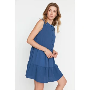 Trendyol Indigo Buttoned Dress