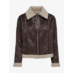 Women's Dark Brown Jacket in Suede JDY Merlin - Women