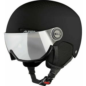 Alpina Arber Visor Q-Lite Ski Helmet Black Matt L Casco da sci