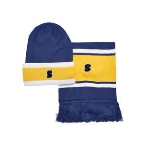 College Team Beanie & Spaceblue/CaliforniaYellow/WHT Wrap