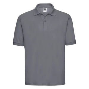 Men's Polycotton Polo Russell Dark Grey T-Shirt