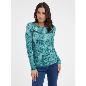 Orsay Turquoise women's patterned top - Ladies