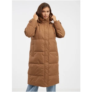 Women's Quilted Winter Coat Brown ONLY Irene - Women