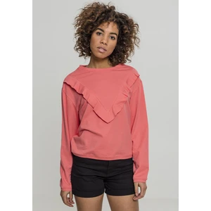 Ladies Terry Volant Crew coral