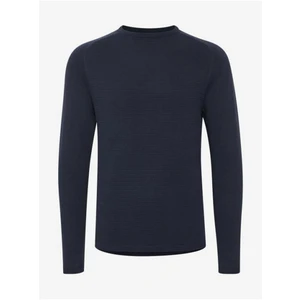 Dark Blue Ribbed Sweater Blend Norun - Men