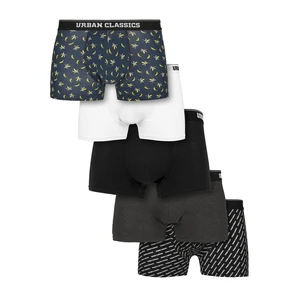 Boxer Shorts 5-Pack Ban.aop+brand.aop+cha+blk+wht