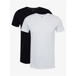 Set of two men's basic T-shirts in black and white Diesel - Men's