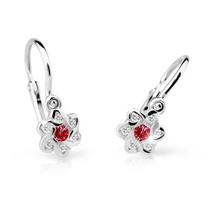 Cutie Jewellery Dětské náušnice z bílého zlata C2149-10-X-2 fuchsiová