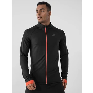 4F Pánská sportovní mikina H4Z21-BLMF011 Deep Black XL