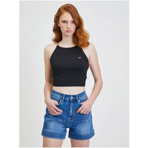 Black Women's Crop Top Tommy Jeans - Women