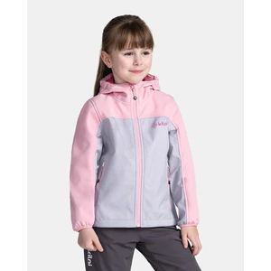 Girls' softshell jacket KILPI RAVIA-J Light pink