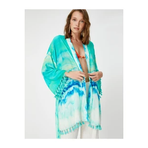 Koton Şahika Ercümen X Cotton - Belted Viscose Kimono