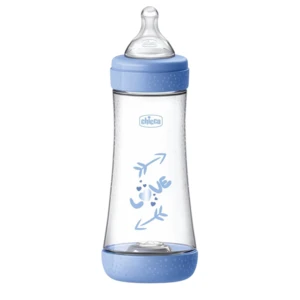 Chicco Perfect 5 kojenecká láhev 4 m+ Fast Flow Blue 300 ml